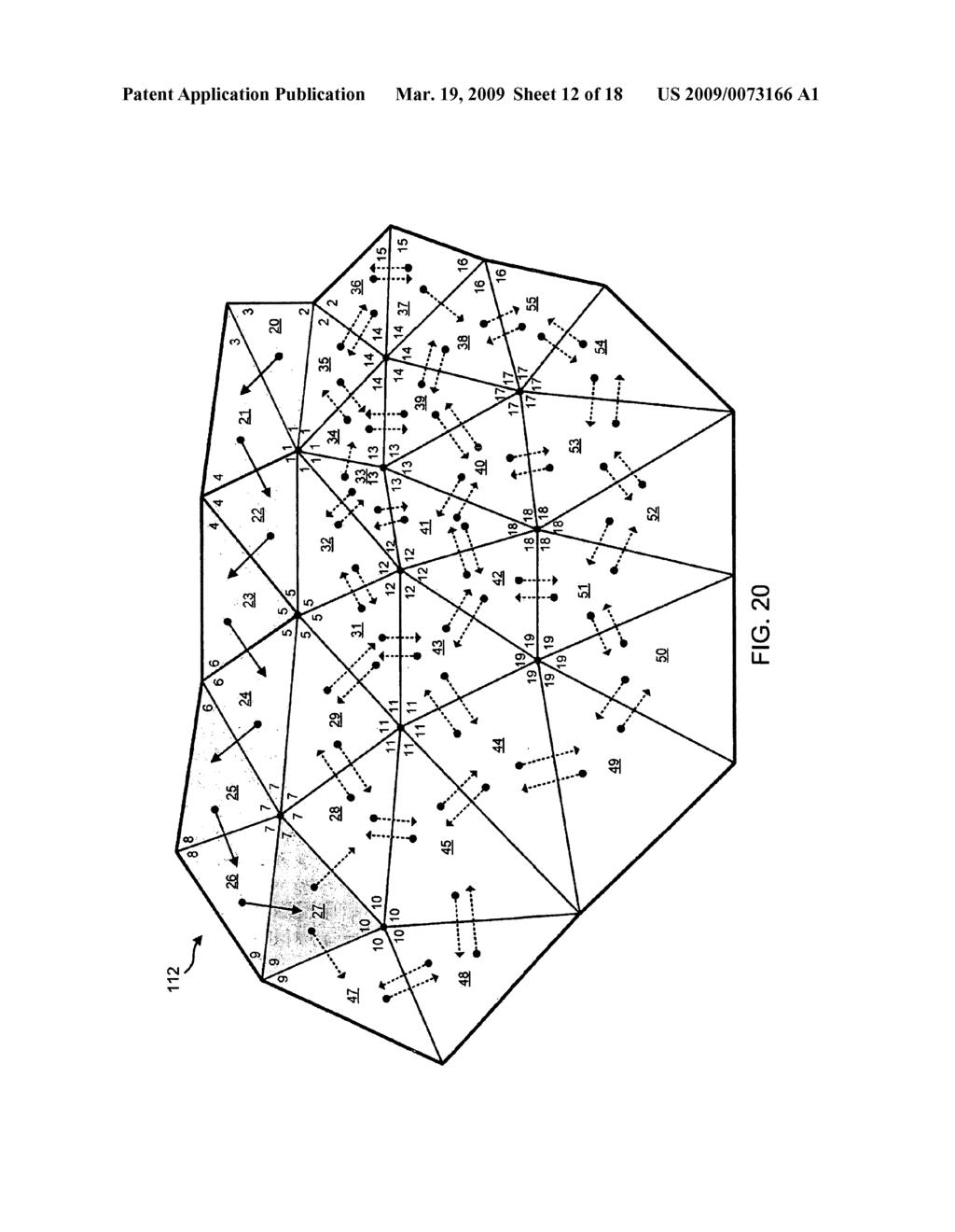 METHOD AND APPARATUS FOR OPTIMIZING TRIANGLES INTO TRIANGLE STRIPS ACCORDING TO A VARIETY OF CRITERIA - diagram, schematic, and image 13