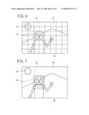 Image capturing apparatus with flash device diagram and image