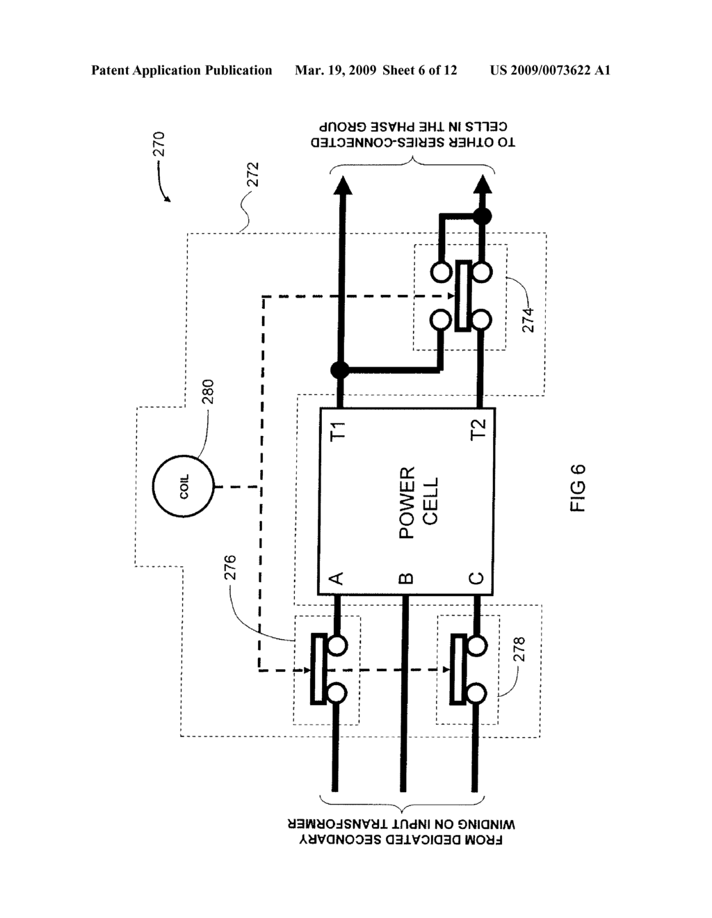 METHOD AND SYSTEM FOR BYPASSING A POWER CELL OF A POWER SUPPLY - diagram, schematic, and image 07