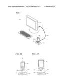 Adaptive dock for use with personal media players diagram and image