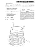 Lamp shade and method for forming optical stripes on the surface of the lamp shade diagram and image