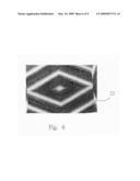 Lamp shade and method for forming optical stripes on the surface of the lamp shade diagram and image