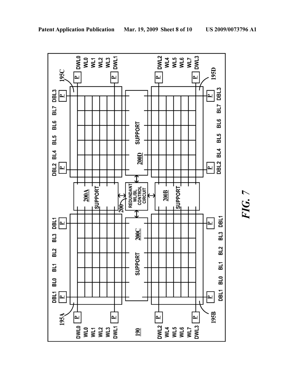 MEMORY ARRAY PERIPHERAL STRUCTURES AND USE - diagram, schematic, and image 09