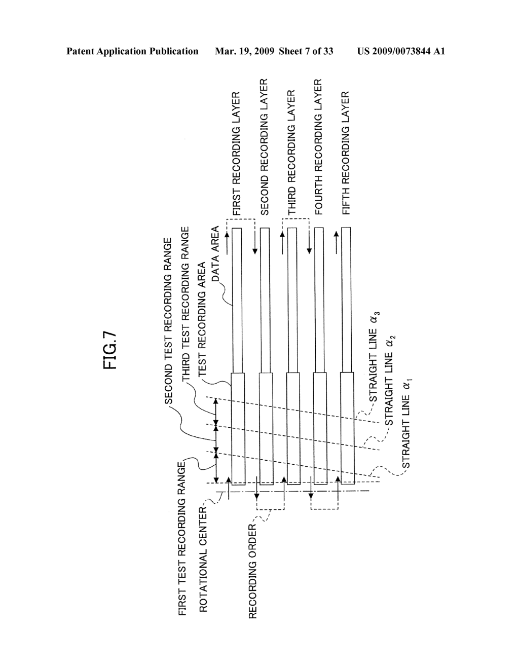 METHOD OF RECORDING DATA IN MULTILAYERED RECORDABLE OPTICAL RECORDING MEDIUM, RECORDING AND REPRODUCING APPARATUS FOR RECORDING THE DATA IN THE RECORDING MEDIUM AND THE RECORDING MEDIUM - diagram, schematic, and image 08