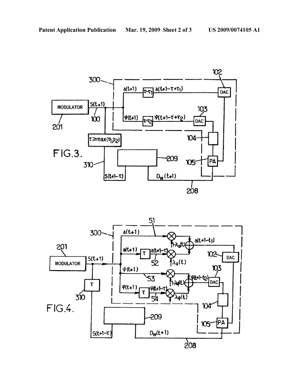 Correction of distortions in an emission chain - diagram, schematic, and image 03