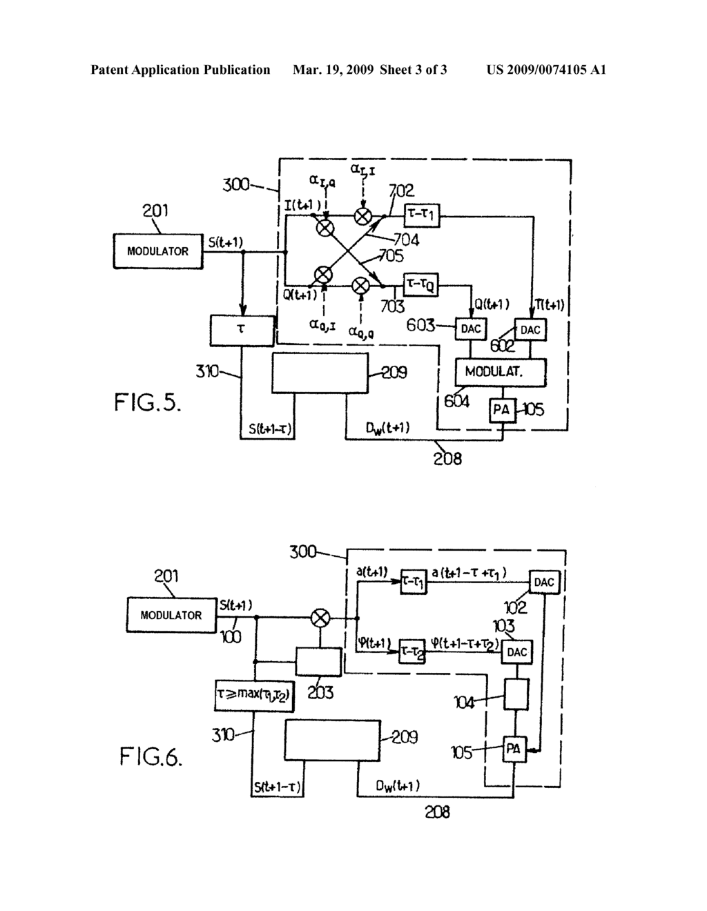 Correction of distortions in an emission chain - diagram, schematic, and image 04