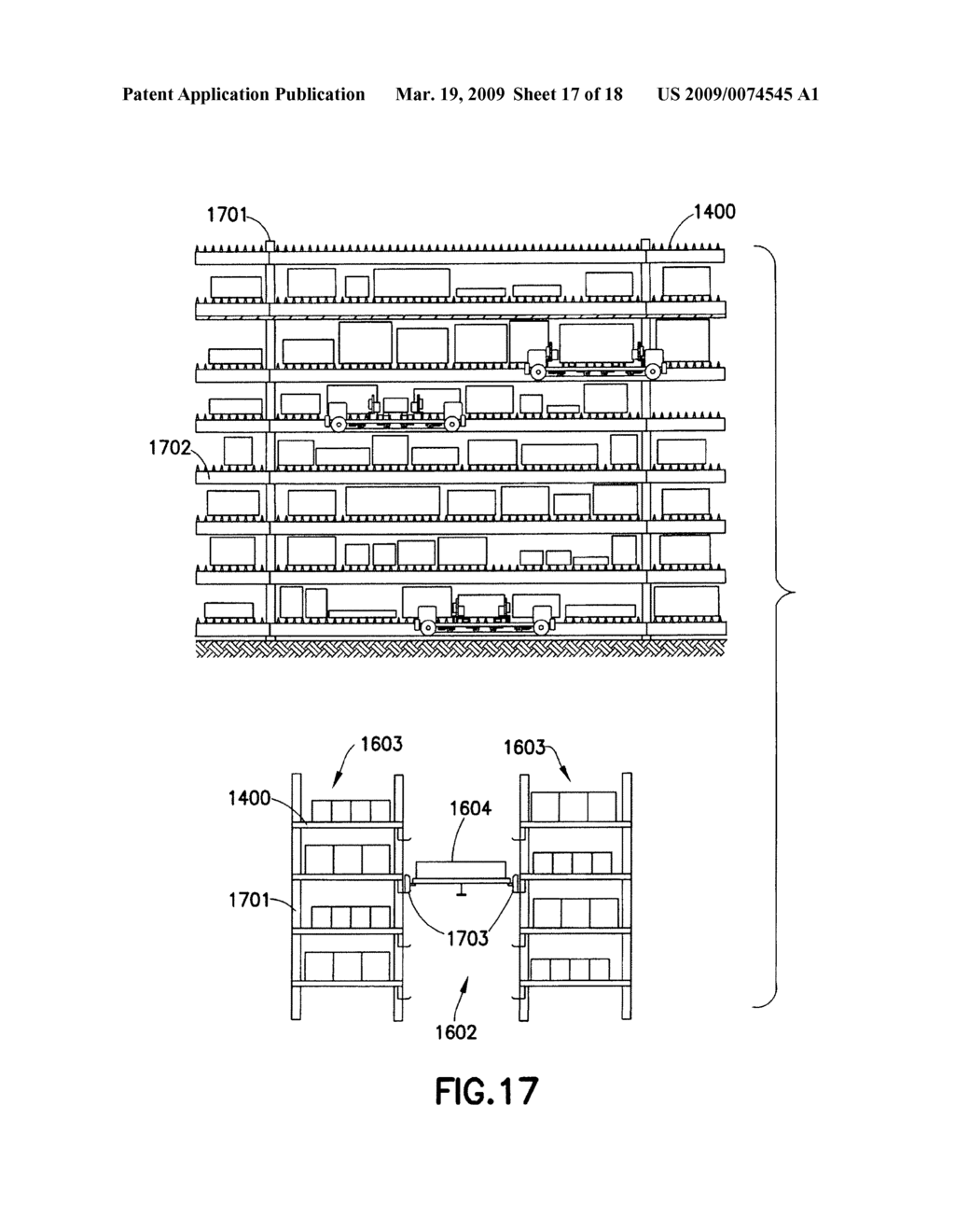 Materials-handling system using autonomous transfer and transport vehicles - diagram, schematic, and image 18