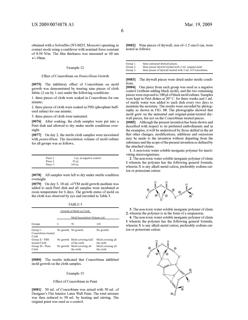 Non-Toxic Water Soluble Inorganice Antimicrobal Polymer and Related Methods - diagram, schematic, and image 14