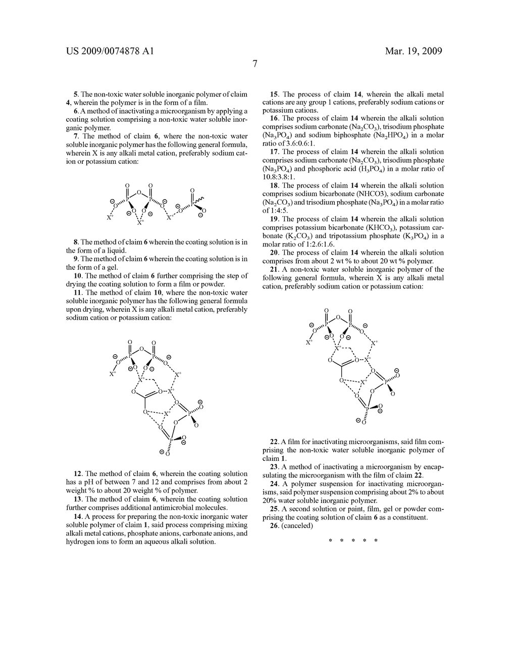 Non-Toxic Water Soluble Inorganice Antimicrobal Polymer and Related Methods - diagram, schematic, and image 15