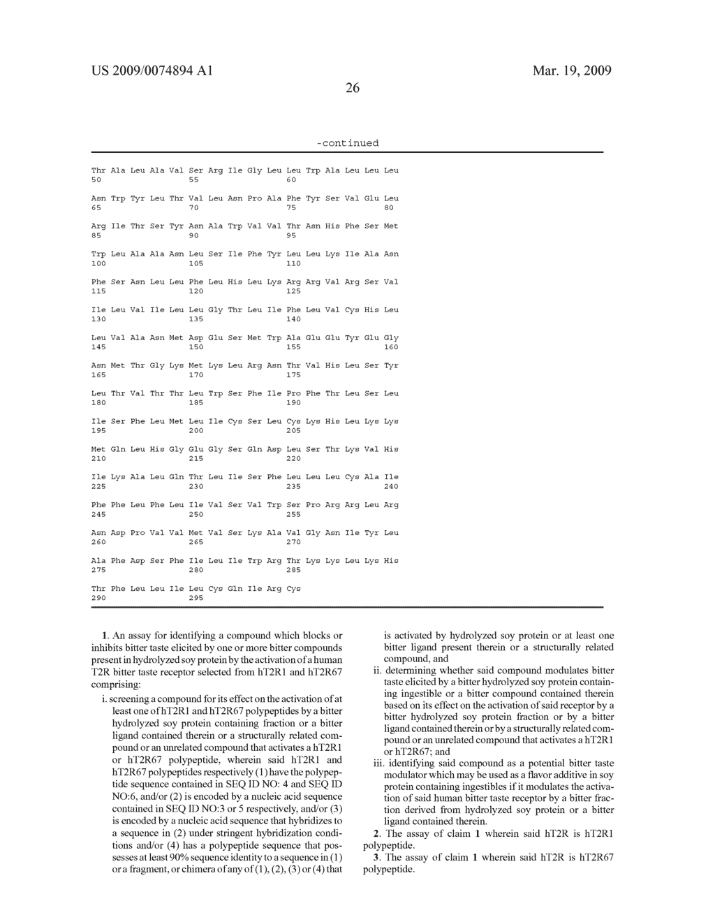 IDENTIFICATION OF BITTER RECEPTORS FOR HYDROLYZED SOY PROTEIN - diagram, schematic, and image 35