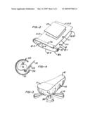 Method and apparatus for providing sanitary shields for exercise devices diagram and image