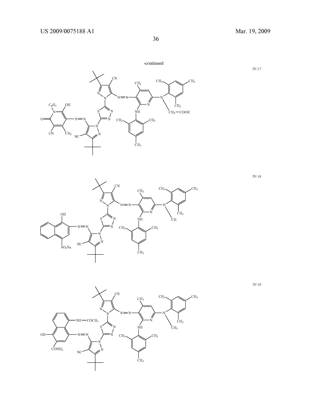 AZO COMPOUND, CURABLE COMPOSITION, COLOR FILTER, AND METHOD OF PRODUCING THE SAME - diagram, schematic, and image 37