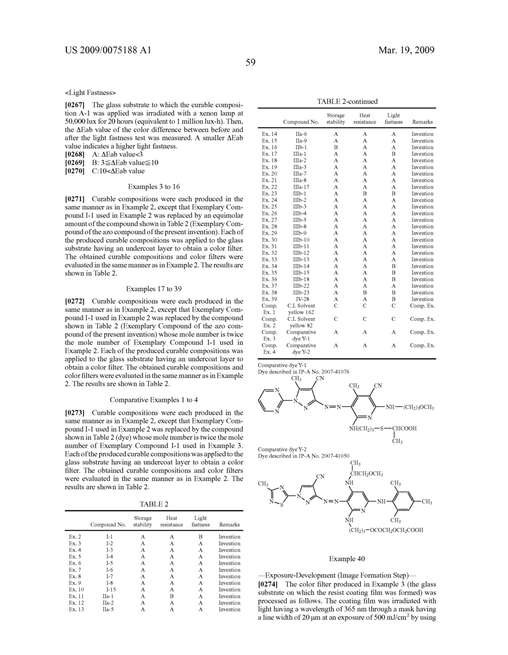 AZO COMPOUND, CURABLE COMPOSITION, COLOR FILTER, AND METHOD OF PRODUCING THE SAME - diagram, schematic, and image 60