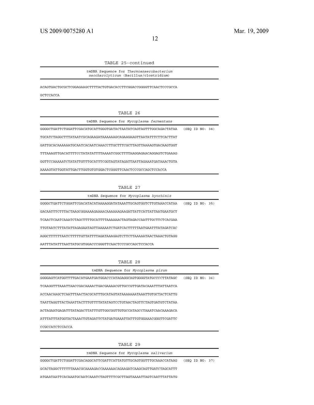 EUBACTERIAL tmRNA SEQUENCES AND USES THEREOF - diagram, schematic, and image 37