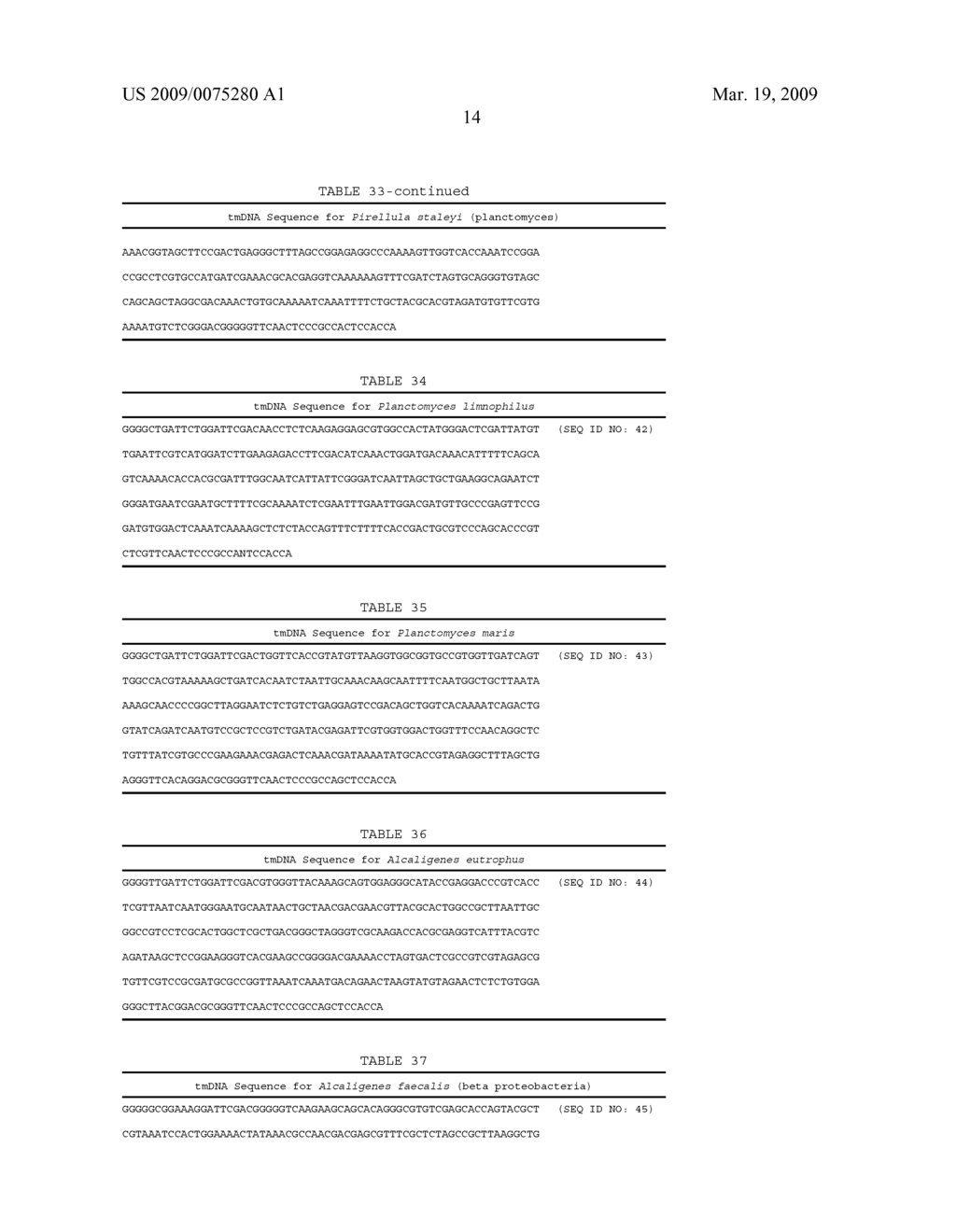 EUBACTERIAL tmRNA SEQUENCES AND USES THEREOF - diagram, schematic, and image 39