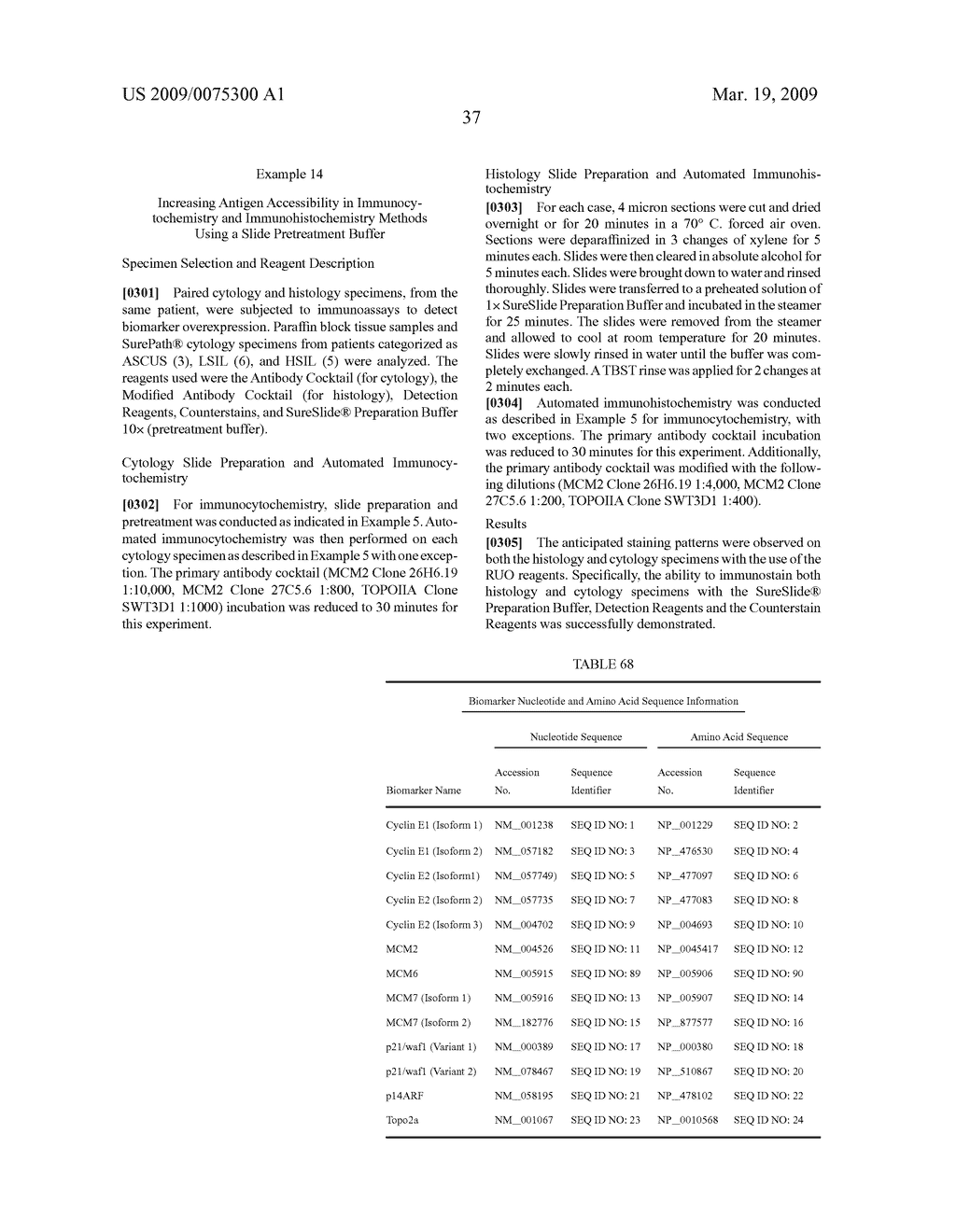 METHODS AND COMPOSITIONS FOR THE DETECTION OF CERVICAL DISEASE - diagram, schematic, and image 47