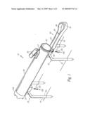 Golf ball dispensing and teeing device diagram and image