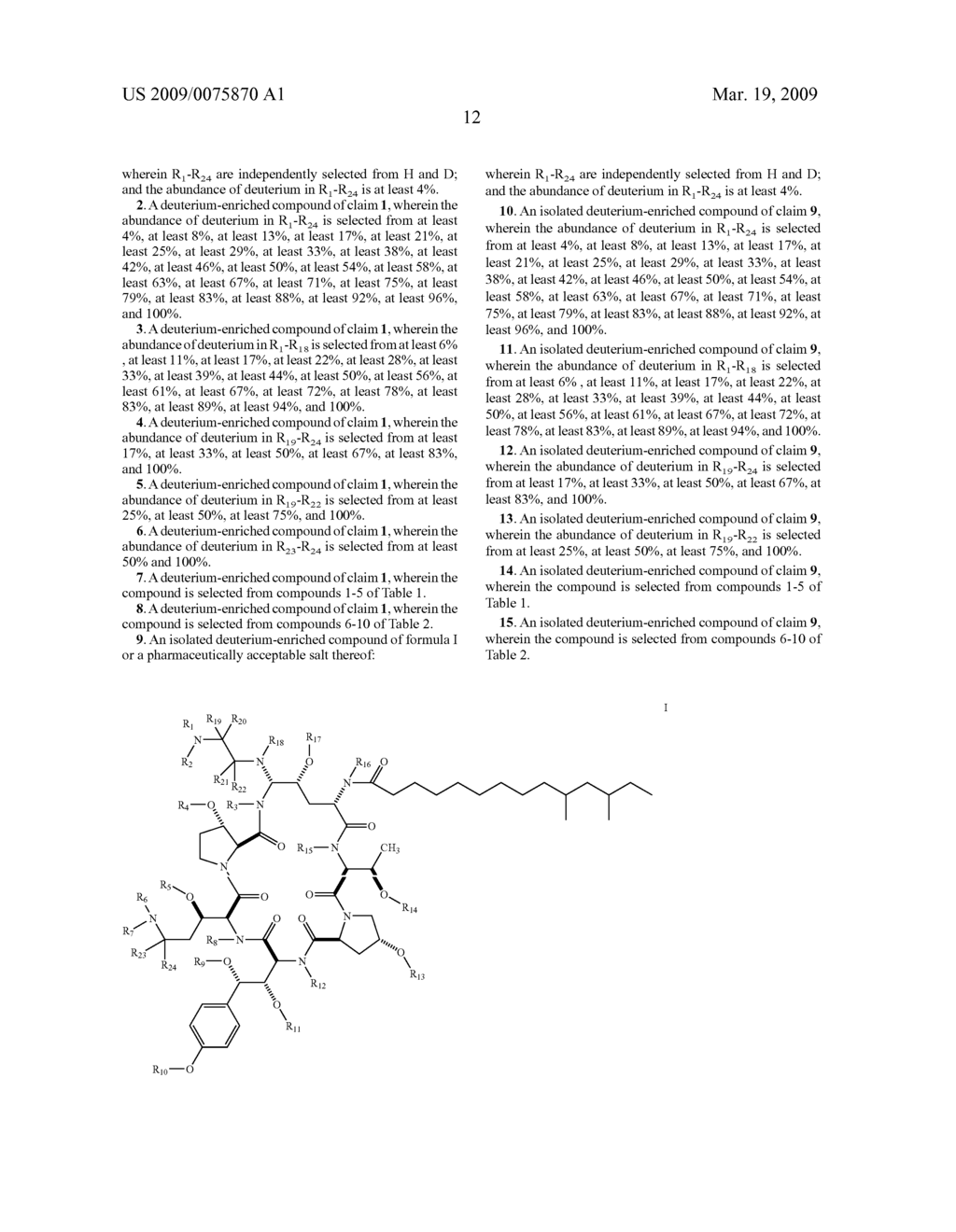 DEUTERIUM-ENRICHED CASPOFUNGIN - diagram, schematic, and image 13