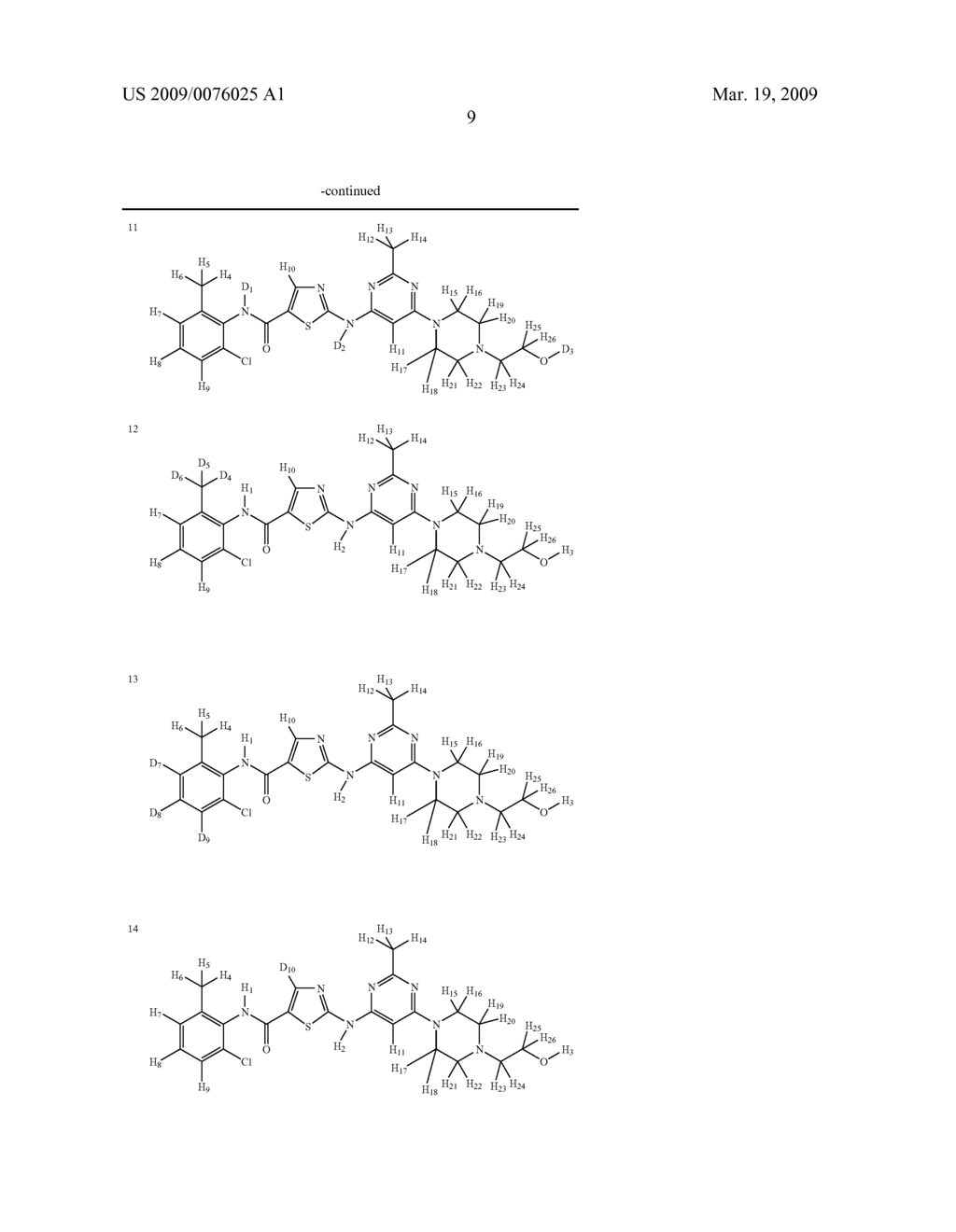 DEUTERIUM-ENRICHED DASATINIB - diagram, schematic, and image 10