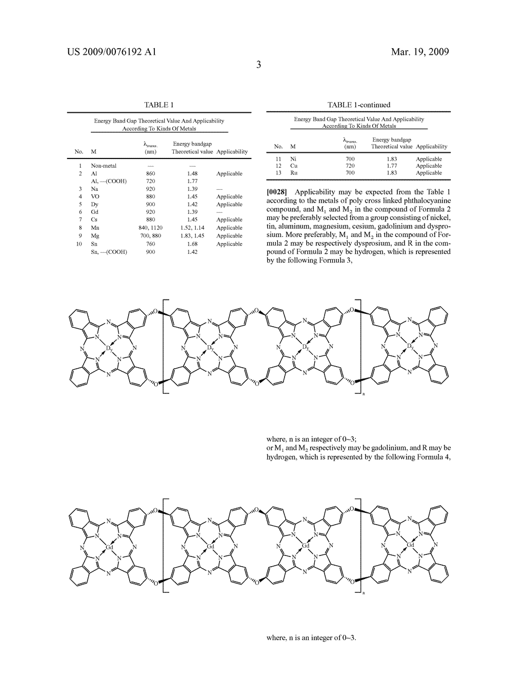 POLY CROSS LINKED PHTHALOCYANINE COMPOUND FOR SOLAR CELL AND INK COMPOSITION COMPRISING THE SAME - diagram, schematic, and image 09