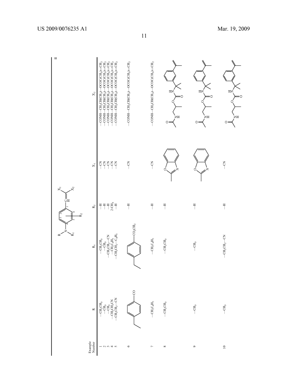 COPOLYMERIZABLE METHINE AND ANTHRAQUINONE COMPOUNDS AND ARTICLES CONTAINING THEM - diagram, schematic, and image 12