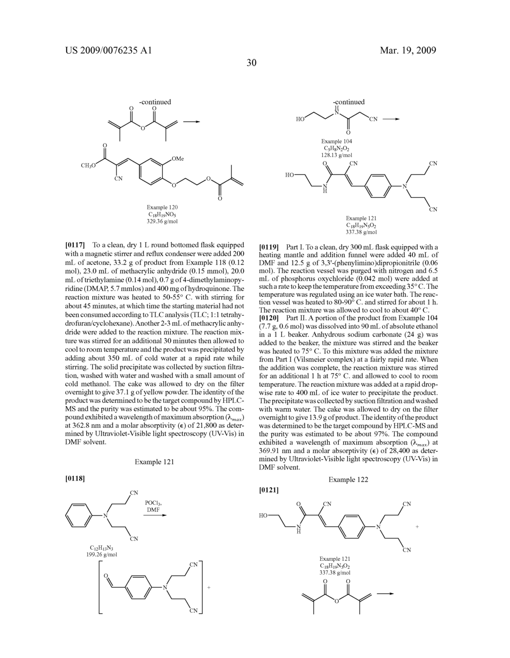 COPOLYMERIZABLE METHINE AND ANTHRAQUINONE COMPOUNDS AND ARTICLES CONTAINING THEM - diagram, schematic, and image 31