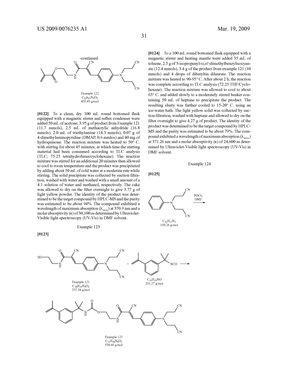 COPOLYMERIZABLE METHINE AND ANTHRAQUINONE COMPOUNDS AND ARTICLES CONTAINING THEM - diagram, schematic, and image 32