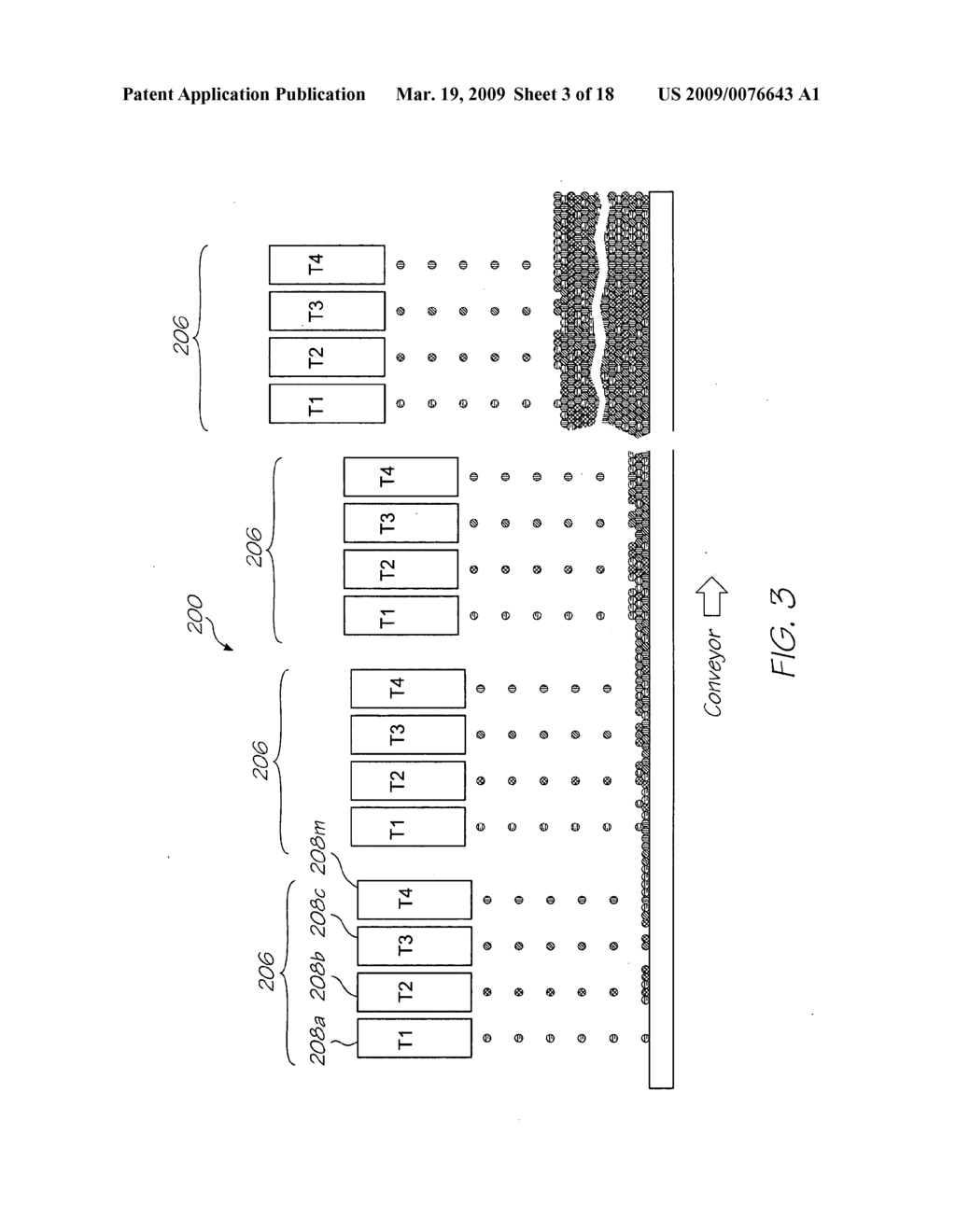 PRODUCTION LINE INCORPORATING EQUIDISTANTLY SPACED APART SETS OF PRINTHEADS - diagram, schematic, and image 04