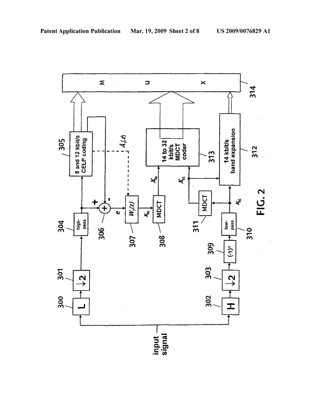 Device for Perceptual Weighting in Audio Encoding/Decoding - diagram, schematic, and image 03