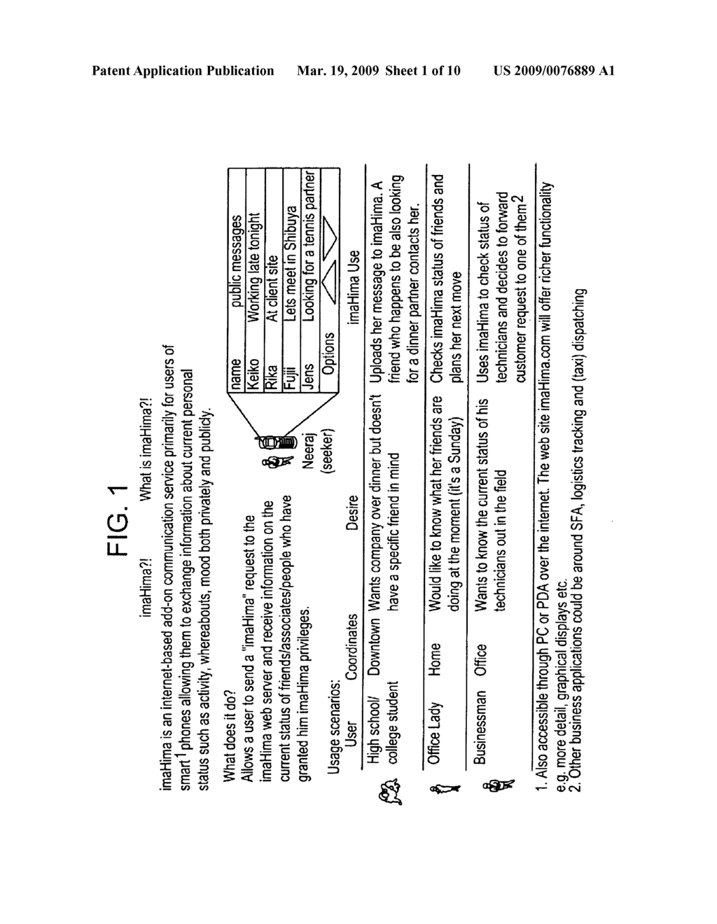 SYSTEMS FOR COMMUNICATING CURRENT AND FUTURE ACTIVITY INFORMATION AMONG MOBILE INTERNET USERS AND METHODS THEREFOR - diagram, schematic, and image 02