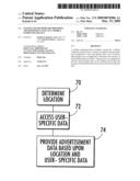 System and method for providing advertisement data to a mobile computing device diagram and image