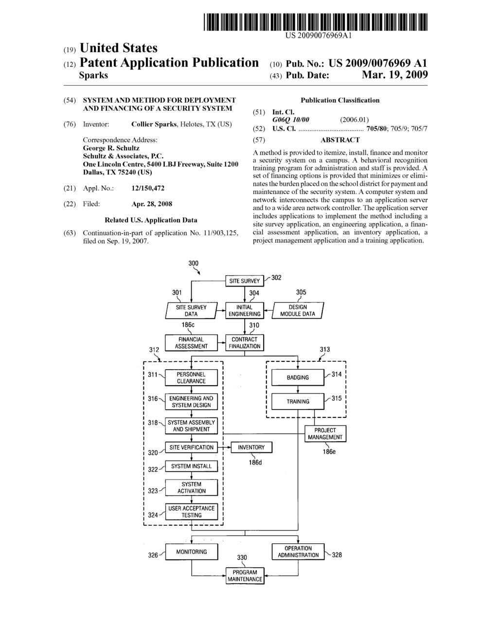 System and method for deployment and financing of a security system - diagram, schematic, and image 01