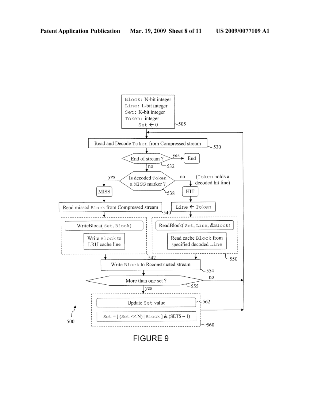 HIGH-SPEED DATA COMPRESSION BASED ON SET ASSOCIATIVE CACHE MAPPING TECHNIQUES - diagram, schematic, and image 09