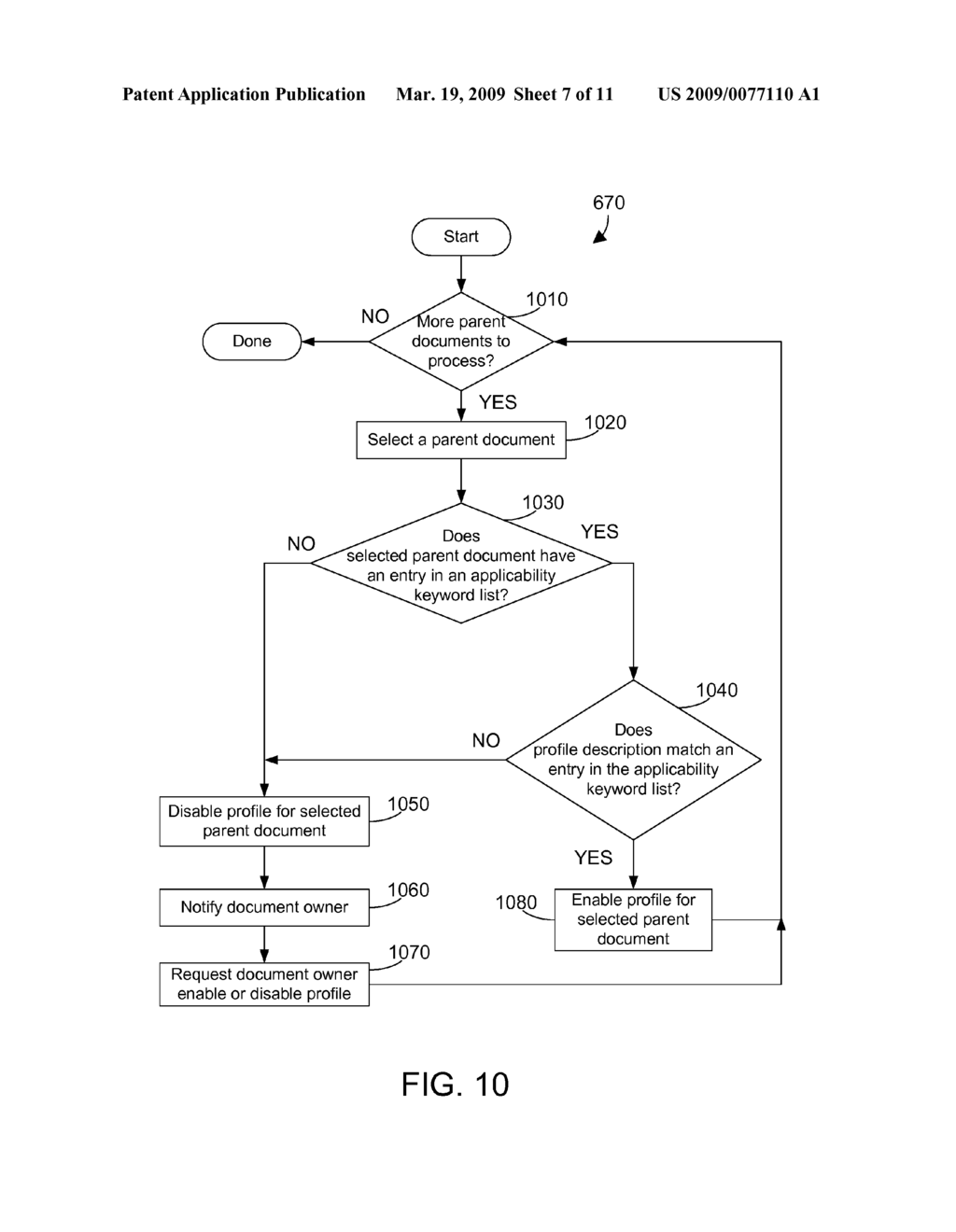 USING PROFILING WHEN A SHARED DOCUMENT IS CHANGED IN A CONTENT MANAGEMENT SYSTEM - diagram, schematic, and image 08