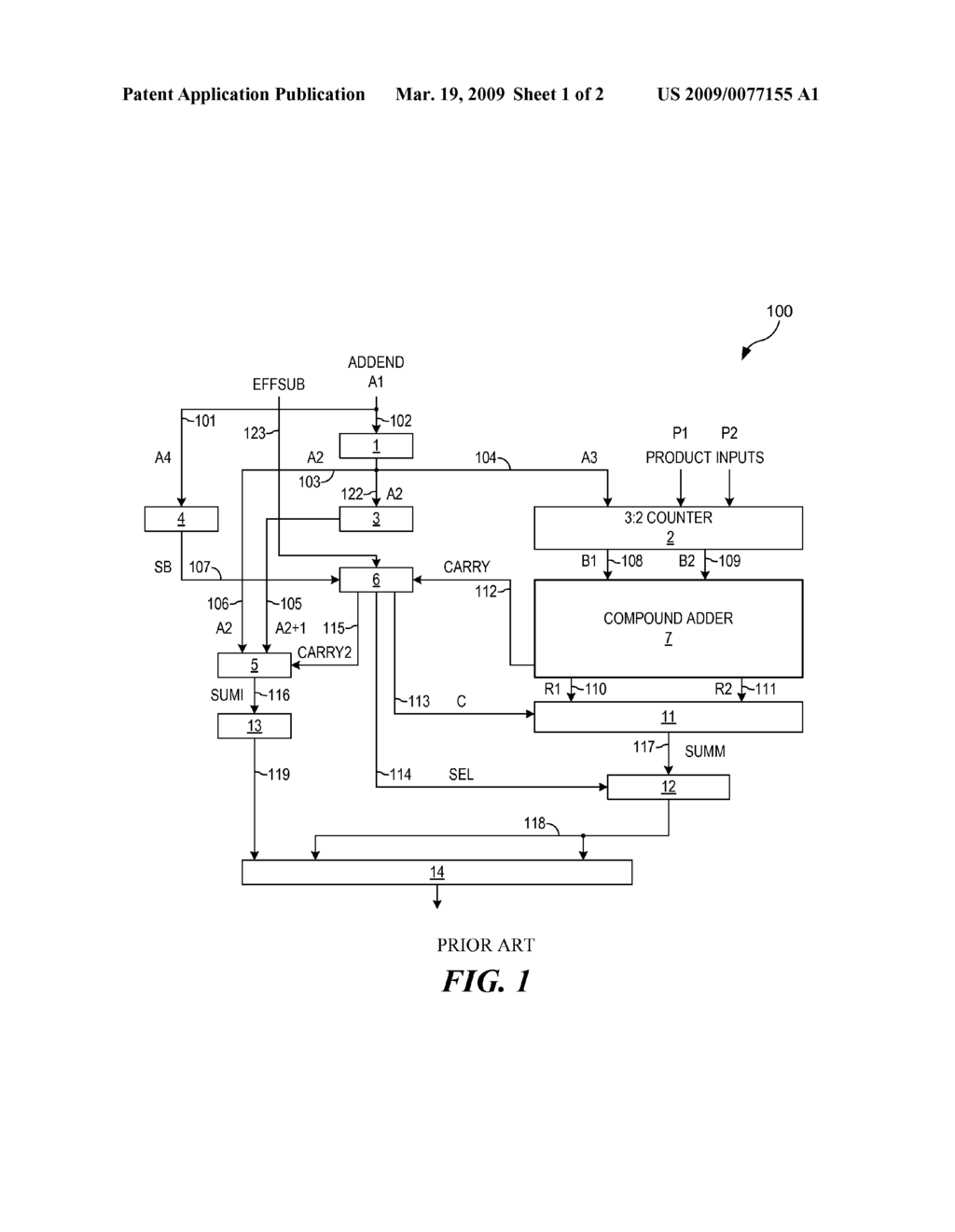 HIGH SPEED ADDER DESIGN FOR A MULTIPLY-ADD BASED FLOATING POINT UNIT - diagram, schematic, and image 02