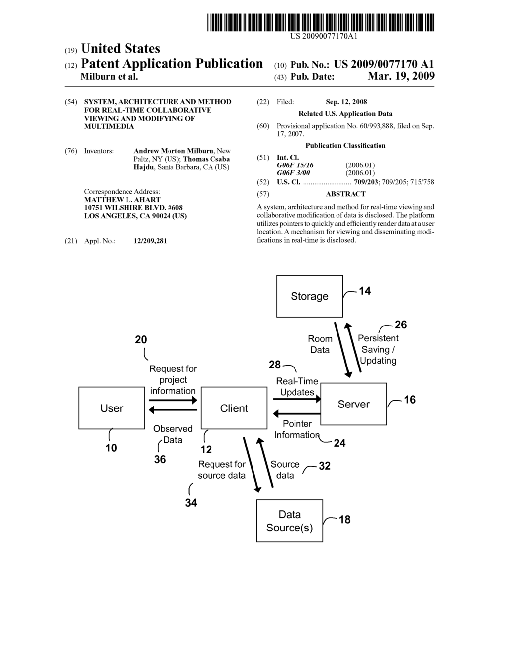 System, Architecture and Method for Real-Time Collaborative Viewing and Modifying of Multimedia - diagram, schematic, and image 01