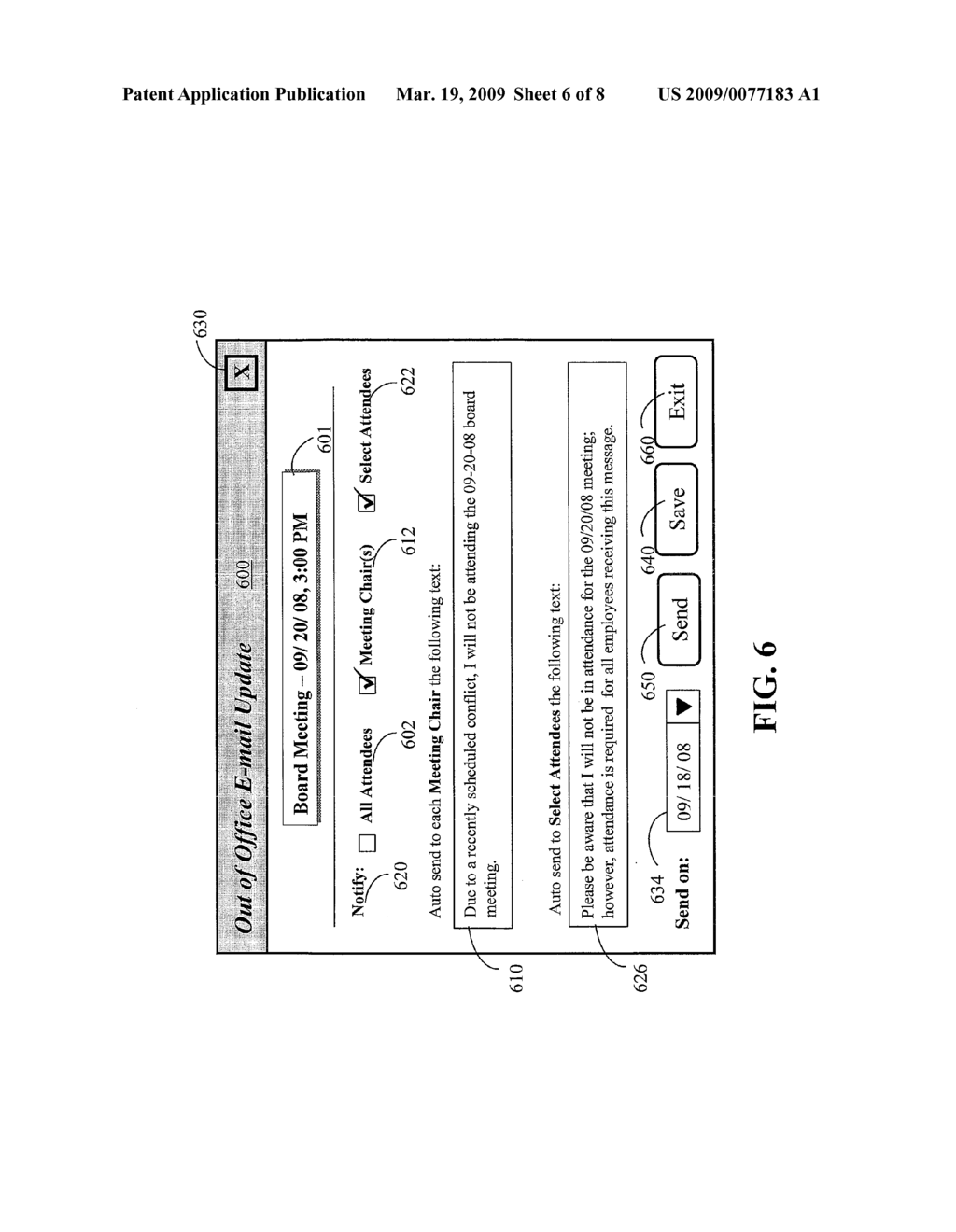 SYSTEM AND METHOD OF UPDATING AN EVENT SCHEDULE VIA ELECTRONIC MAIL BASED ON A USER'S CALENDER SETTINGS - diagram, schematic, and image 07