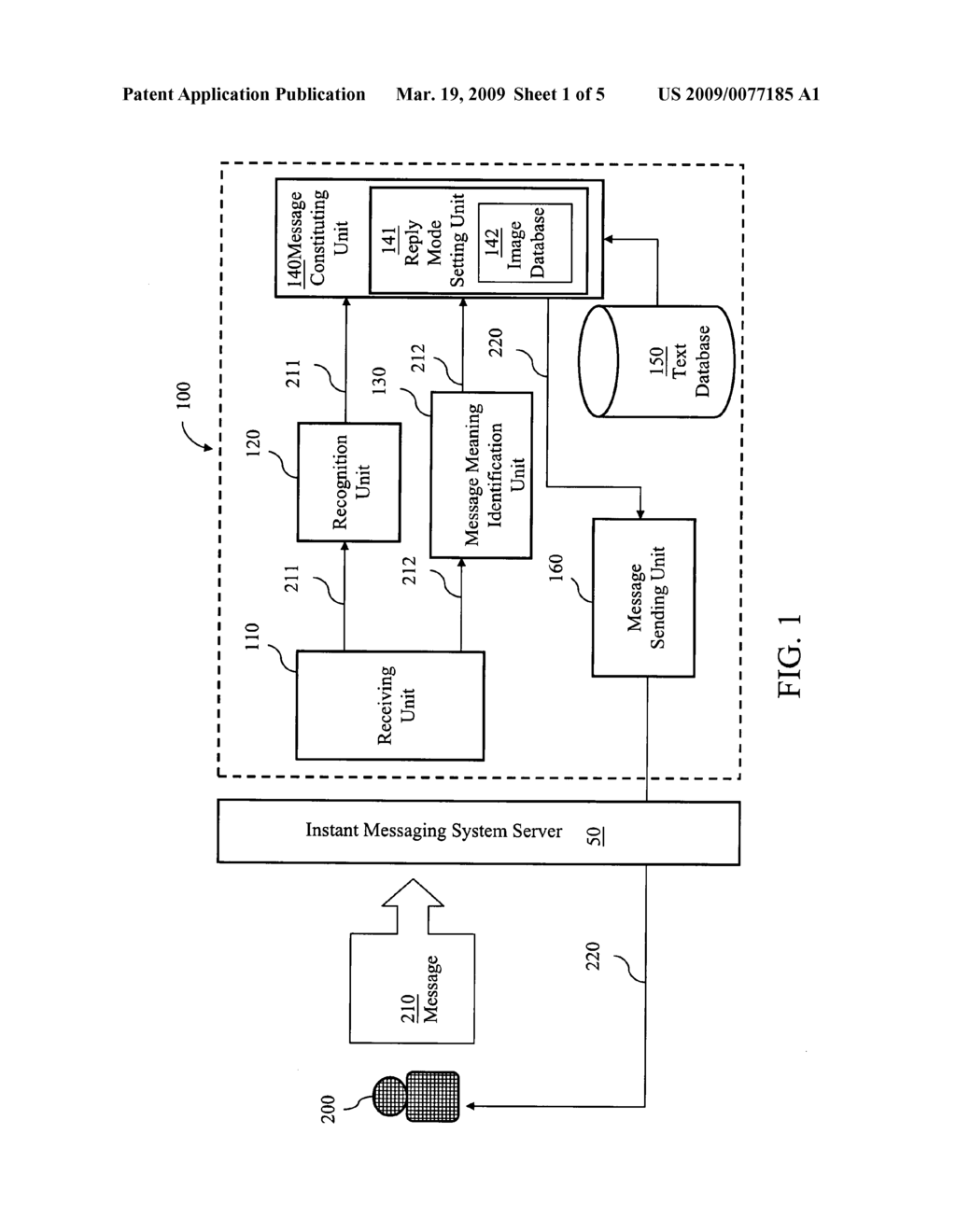 Automatic-reply instant messeging system and method thereof - diagram, schematic, and image 02