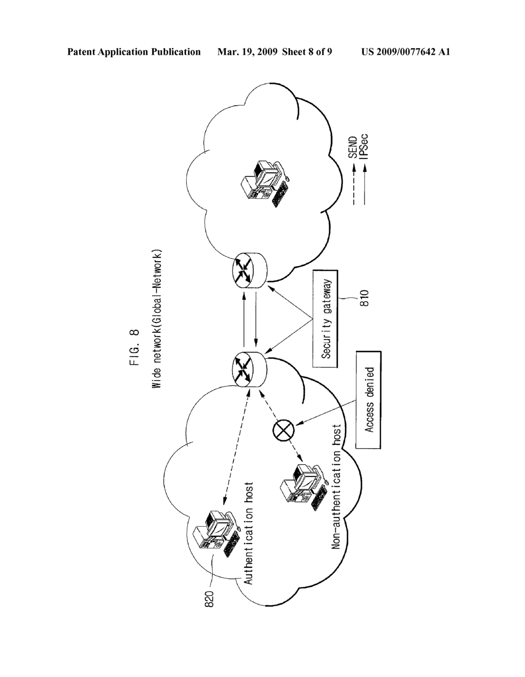 COOPERATION METHOD AND SYSTEM BETWEEN SEND MECHANISM AND IPSEC PROTOCOL IN IPV6 ENVIRONMENT - diagram, schematic, and image 09