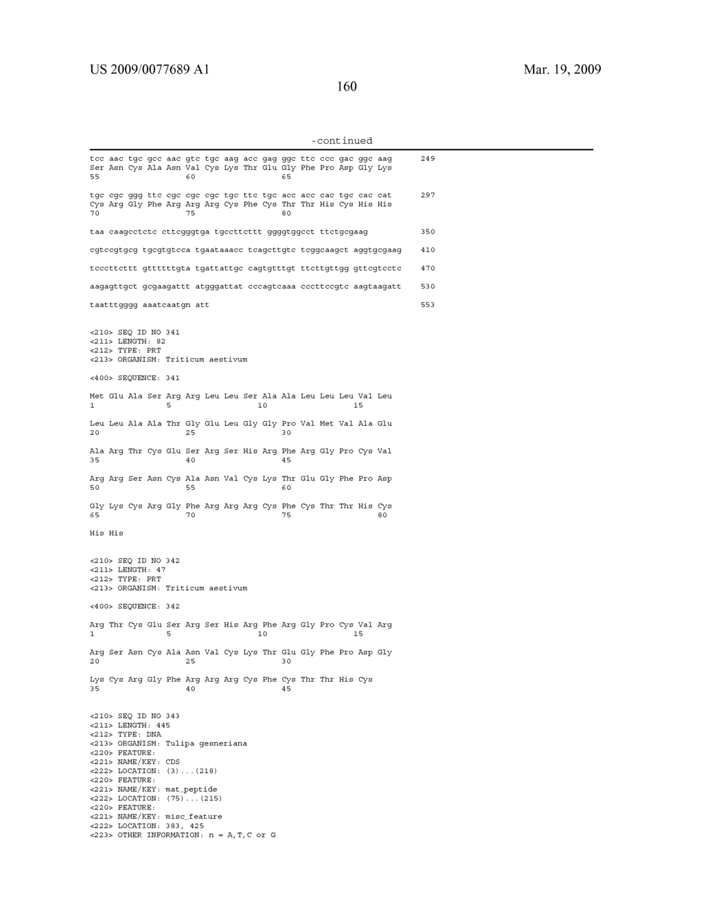 DEFENSIN POLYNUCLEOTIDES AND METHODS OF USE - diagram, schematic, and image 162