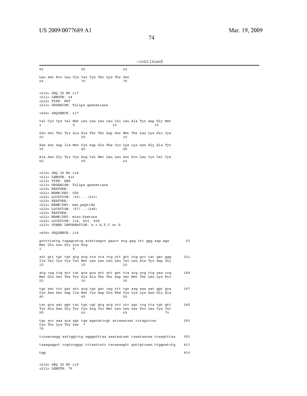 DEFENSIN POLYNUCLEOTIDES AND METHODS OF USE - diagram, schematic, and image 76