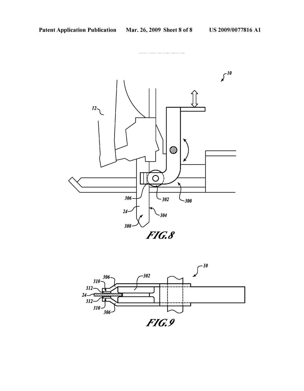 ADJUSTABLE AND REMOVABLE KEEL ASSEMBLY AND BLADE GUIDE FOR A JIGSAW - diagram, schematic, and image 09