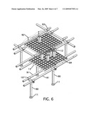 Expandable plant growing frame tray and pots diagram and image