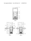 Automatic door bottom with release mechanism diagram and image