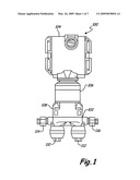 DIFFERENTIAL PRESSURE SENSOR ISOLATION IN A PROCESS FLUID PRESSURE TRANSMITTER diagram and image