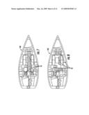 Fluid displacement body for emergency floatation of marine craft diagram and image