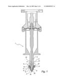 Device for filling of a container of collapsible type diagram and image