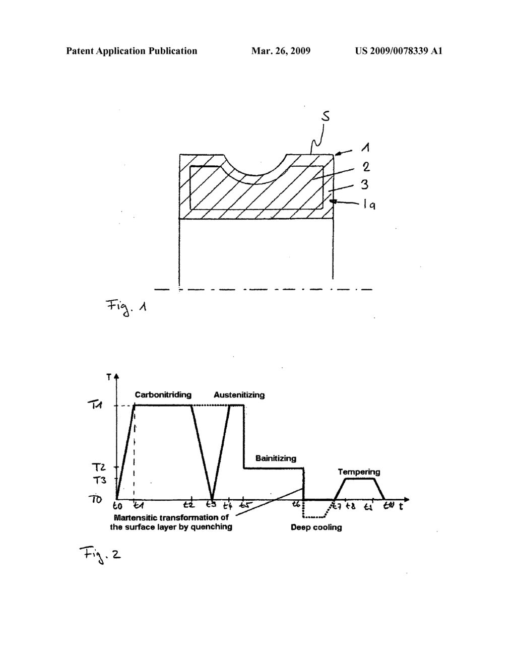 Workpiece designed for rolling stresses and formed of fully hardening steel, and a heat treatment process therefor - diagram, schematic, and image 02