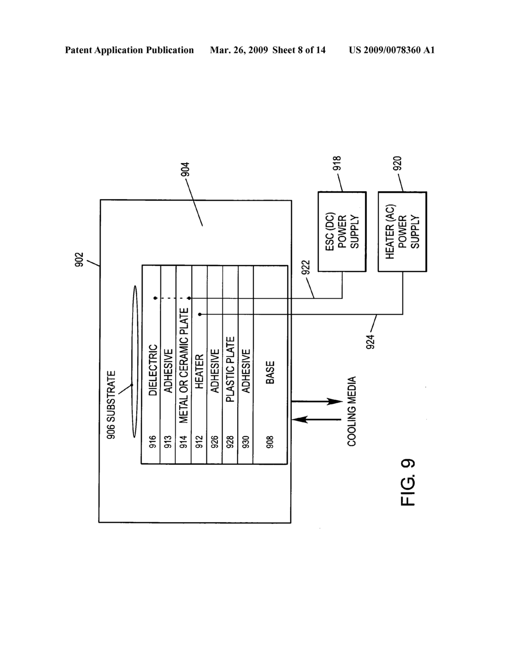 Method of manufacturing apparatus for spatial and temporal control of temperature on a substrate - diagram, schematic, and image 09