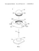 Package structure with replaceable element for light emitting diode diagram and image